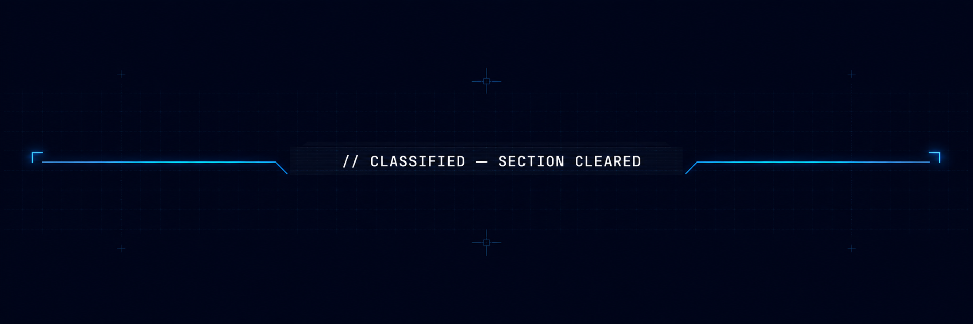 Classified section cleared divider